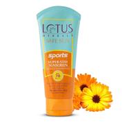 Lotus Herbals Safe Sun Sports Super Stay crema solare (80 g) SPF 70 PA+++