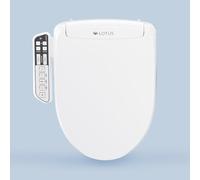 Lotus Hygiene Systems ATS-500 Advanced Smart - Sedile WC bidet, sedile riscaldato e lavaggio a temperatura controllata, asciugacapelli ad aria calda, colore: Bianco