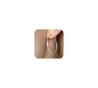 Lotus Karen Set di orecchini a cerchio da donna orecchini per cartilagine Set di orecchini a clip gioielli regalo di compleanno e Natale, Argento