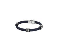 Lotus - LS1829-2/5: Bracciale da uomo in pelle e acciaio - Blu, 22 cm, Pelle, senza pietra