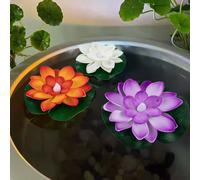 Lotus Luci Notturne LED Confezione da 6 Lanterne Colorate per Uso Interno Estern