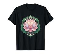 Lotus Mandala Yoga Meditazione Sacro Fiore Maglietta