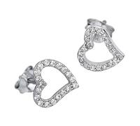 LOTUS Orecchini A Cuore In Argento Con Zirconia Per Donna 925 JLP1519-4-1