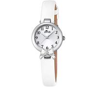 LOTUS Orologio adolescente Junior Collection analogico Quarzo pelle bianca UL18265/1, Cinghia