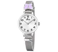 LOTUS Orologio Bambina Analogico Acciaio Inossidabile 316L Argento - Movimento al Quarzo - Orologio Infantile - Vetro Minerale Alta Resistenza 18660/3