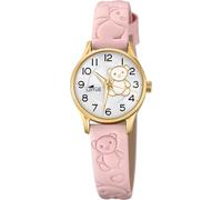 LOTUS Orologio Bambina Analogico in Acciaio Inossidabile e Pelle Rosa
