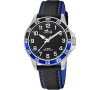 LOTUS Orologio Bambino Analogico in Acciaio Inossidabile e Pelle Nero