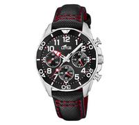 LOTUS Orologio Bambino Analogico in Acciaio Inossidabile e Pelle Nero