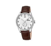 LOTUS Orologio da uomo 18322/E Outlet Cassa in acciaio inossidabile 316l Argento Cinturino in pelle marrone, argento, striscia