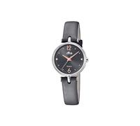 LOTUS Orologio Donna 18458/D Outlet Cassa in Acciaio Inox 316L Argento Cinturino in Pelle Bianco, Nero
