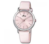 LOTUS Orologio Donna Analogico Pelle Rosa - Movimento al quarzo - Vetro minerale alta resistenza - Impermeabile 5 ATM - Elegante e classico 18738/2 - Minimalist for Her