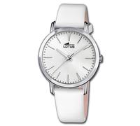 Lotus Orologio Donna Moda 18738/1 Analogico Pelle da Polso Alla Bianco UL18738 /