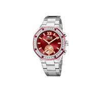 LOTUS Orologio Intelligente Donna Ibrido Connected Acciaio Inossidabile 316L - Vetro minerale - Impermeabile 5 ATM - Controllo musica, contapassi, notifiche e rifiuto chiamate 18924/3