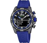 LOTUS Orologio Intelligente Ibrido Uomo Connected D Gomma Blu - Analogico Intelligente 20000/3 - Controllo Musica, Contapassi, Notifiche e Rifiuto Chiamate - Fino a 10 Giorni di Batteria