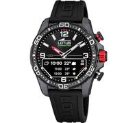 LOTUS Orologio Intelligente Ibrido Uomo Connected D Gomma Nera - Analogico Intelligente 20000/4 - Controllo Musica, Contapassi, Notifiche e Rifiuto Chiamate - Fino a 10 Giorni di Batteria