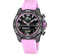LOTUS Orologio Intelligente Ibrido Uomo Connected D Gomma Rosa - Analogico Intelligente 20000/9 - Controllo Musica, Contapassi, Notifiche e Rifiuto Chiamate - Fino a 10 Giorni di Batteria