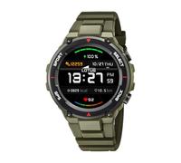 LOTUS Orologio Intelligente Uomo - Smartwatch Gomma Verde Militare - Impermeabile IP65 50024/3 - GPS, Controllo Musica, Contapassi e Calorie, Multi Sport, Frequenza Cardiaca e Pressione