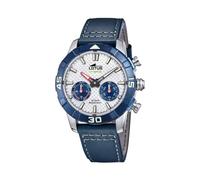 Lotus Orologio Modello 18811/1 della Collezione Connected, Cassa 45 mm Argento con Cinturino in Pelle Blu per Uomo