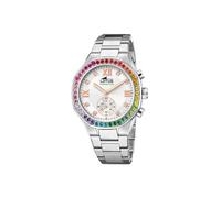LOTUS Orologio Intelligente Donna Ibrido Connected Acciaio Inossidabile 316L - Vetro minerale - Impermeabile 5 ATM - Controllo musica, contapassi, notifiche e rifiuto chiamate 18924/5