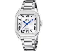 Lotus Orologio da polso Donna 18967/1 - Acciaio 316L Argento, Cassa quadrata bianca, Quarzo, 5 ATM