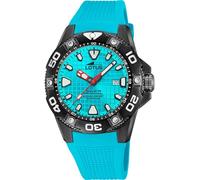 Lotus Orologio Uomo 18928/A Diver cassa di Acciaio inossidabile 316l Nero cinturino in Gomma Azzuro