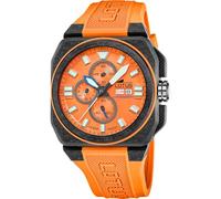 Orologio Cronografo Da Uomo Con Cinturino Arancione Lotus L18976/6