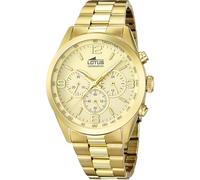 LOTUS Orologio Uomo Analogico Acciaio Inox 316L Oro - Quarzo - Cronografo - Vetro Minerale - Impermeabile 5 ATM 18153/2 Minimalist