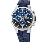 LOTUS Orologio Uomo Analogico Gomma Blu - Quarzo Orologio Sportivo Uomo - Cronografo - Calendario - Vetro Minerale - Impermeabile 5 ATM 18621/B Chrono