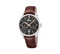 LOTUS Orologio Uomo Analogico in Pelle Marrone- Multifunzione