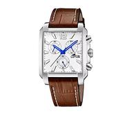 LOTUS Orologio Uomo Analogico Pelle Marrone - Quarzo - Cronografo - Vetro Minerale - Impermeabile 5 ATM Elegante 18851/1 Special Prices