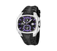 LOTUS Orologio Uomo Analogico Pelle Nera - Quarzo Cronografo, Data - Vetro Minerale Resistente - Impermeabile 5 ATM Elegante - 15753/6 Special Prices