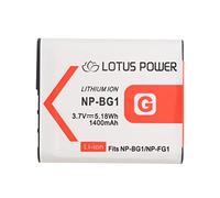LOTUS POWER Batteria Ricambio NPBG1 NP-BG1, Batteria ricaricabile agli Ioni di Litio da 1400 mAh NPFG1 NP FG1 per Sony Cyber-shot DSC-W35 / DSC-N1 / DSC-T100 / DSC-HX30V / DSC-HX9V / DSC-WX10