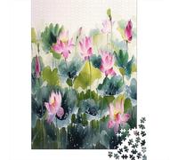 Lotus Puzzle Da 1000 Pezzi Per Adulti Puzzle Da 1000 Pezzi Giochi Educativi Decorazione Della Casa Puzzle I Migliori Regali Per Uomini E Donne 1000pcs (75x50cm)