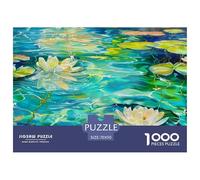 Lotus Puzzle De 1000 Pièces Pour Adultes Et Enfants Dès 14 Ans Jeu Cadeau Unique Divertissement Créatif Cadeau Classiques Décoration De La Maison 70x50cm/1000pcs