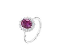 LOTUS SILVER Anello Donna Geometrico Argento 925 Sterling - Design Ergonomico e Vestibilità Perfetta LP3459-3/414 - Ideale per Fidanzamento - Promessa - Matrimonio - Con Zircone - Anelli Donna
