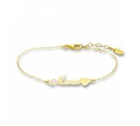 LOTUS SILVER Bracciale Donna Argento 925 LP3234-2/2 Mamma - Bracciale Elegante con Finitura Lucida e Raffinata - Bracciale Dorato - Regalo Compleanno, Occasione