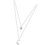Lotus Silver Collana Donna Argento 925 Zirconia Luna E Stella Bianco