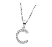 Lotus Silver Collana Lettera C Zirconia 925 Argento LP1958-1-C