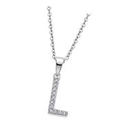 Lotus Silver Collana Lettera L Zirconia 925 Argento LP1958-1/L
