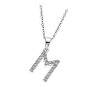 Lotus Silver Collana M Lettera Zirkonia 925 Argento LP1958-1-M
