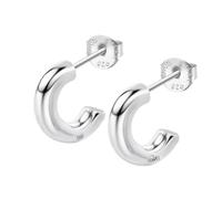 LOTUS SILVER Orecchini LP3854-4/1 Hoops Argento Donna, Argento, Nessuna pietra preziosa
