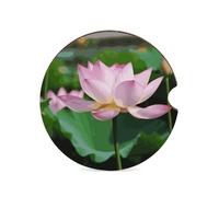 Lotus - Sottobicchieri per auto, 6,6 cm, 1 pezzo, antiscivolo, universali, portabicchieri, set di accessori per interni dell'auto, unisex