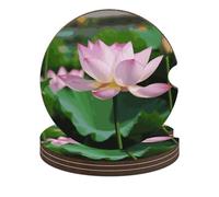 Lotus, sottobicchieri per auto, 6,6 cm, 4 pezzi, antiscivolo, universali, portabicchieri, set di accessori per interni dell'auto, unisex