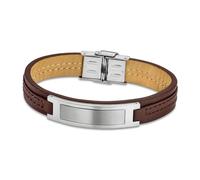 Lotus Style LS1808-2/1 Urban Man Collection Bracciale Uomo Acciaio Argento, No aplica, Argento, Senza gemma