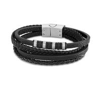Lotus Style Bracciale in stile da uomo in pelle LS2101-2/1