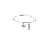 LOTUS STYLE Bracciale Donna acciaio_inossidabile Zirconia blu asscher