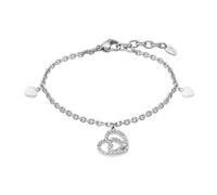 LOTUS STYLE Bracciale Donna acciaio_inossidabile Zirconia blu asscher