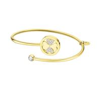 LOTUS STYLE Bracciale in acciaio inox donna LS2169-2/7 - Braccialetto sofisticato con finitura lucida e raffinata - Bracciale dorato 6,1 cm - Regalo di compleanno - Anniversario - Occasioni speciali