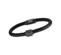 Lotus Style Bracciale Nero LS1980-2/1 Uomo Pelle/Inox JLS1980-2-1