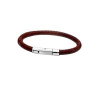 Lotus Style Bracciale Rotondo Marrone LS1119-2/2 Uomo Pelle Acciaio JLS1119-2-2